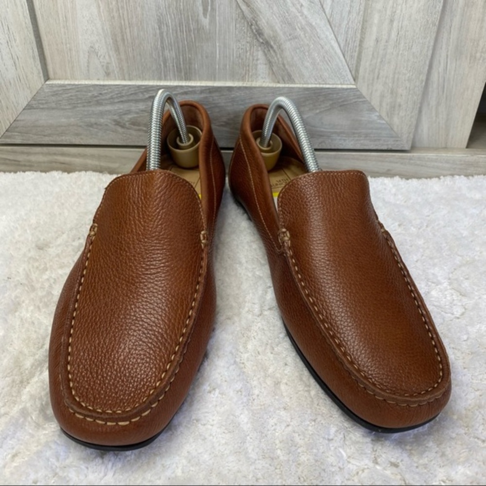 14th & Union Men's Leather Driving Loafers Brown 9.5 Pristine Nordstrom
